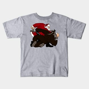 Santa Vs Krampus Kids T-Shirt